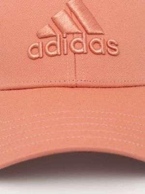 Șapcă din bumbac Adidas Performance roșu