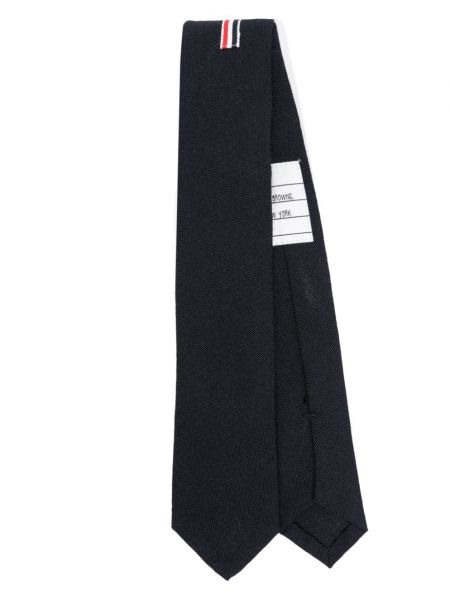 Prugasta vunena kravata Thom Browne plava