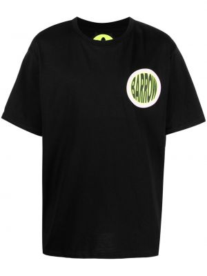 Tričko s potlačou s okrúhlym výstrihom Barrow čierna
