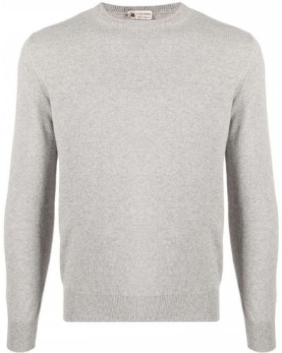 Кашмирен пуловер slim Colombo сиво