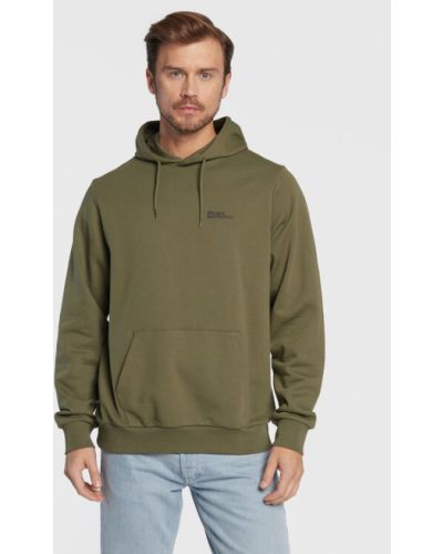 Jack Wolfskin Pulóver Essential 1710222 Zöld Regular Fit