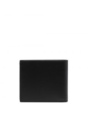 Portfel skórzany z nadrukiem Moschino czarny