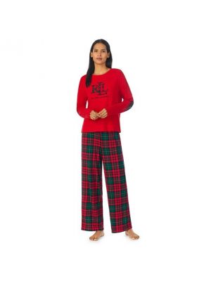 Pantalones manga larga Lauren Ralph Lauren rojo