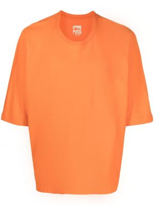T-shirt aus baumwoll Homme Plissé Issey Miyake orange
