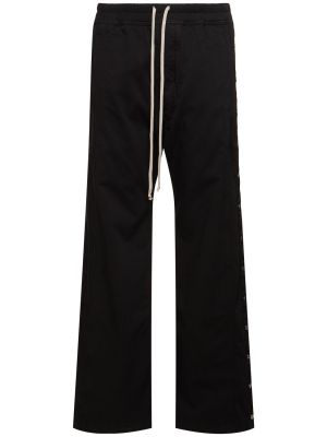 Pantalones de algodón Rick Owens Drkshdw negro