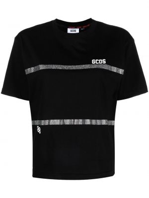 T-shirt à rayures Gcds noir