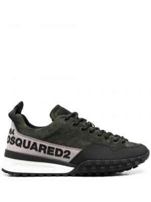 Trykt sneakers Dsquared2 grønn