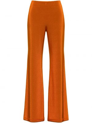 Παντελόνι σε φαρδιά γραμμή Margherita Maccapani πορτοκαλί