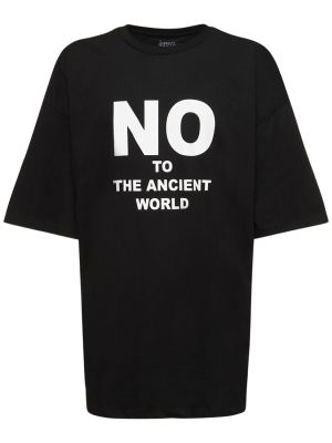T-shirt en coton à imprimé Liberal Youth Ministry noir