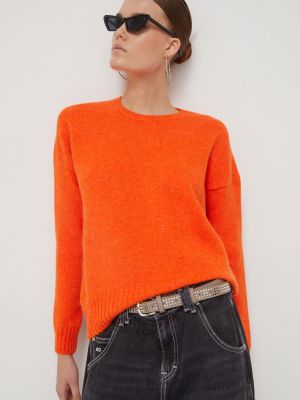 Sweter Superdry pomarańczowy