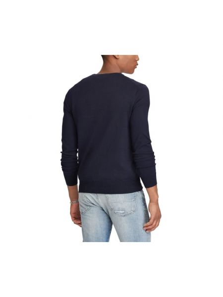 Cárdigan slim fit de algodón de tela jersey Polo Ralph Lauren azul