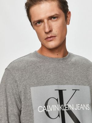 Bluza bawełniana Calvin Klein Jeans szara