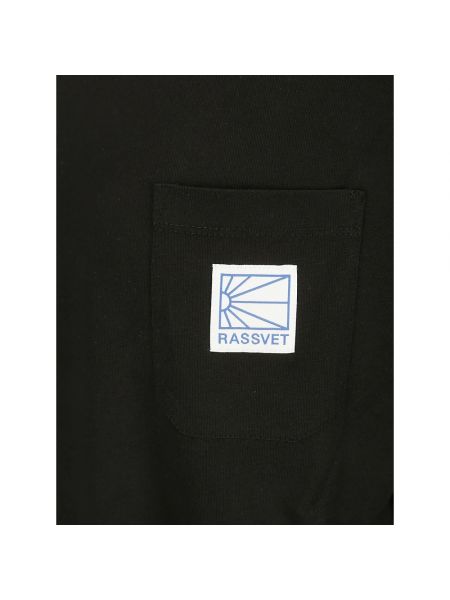 Camiseta de manga larga manga larga con bolsillos Rassvet negro