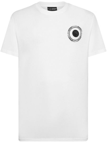 Спортна риза с принт с тигров принт Plein Sport бяло