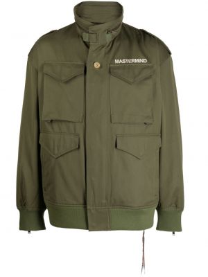Bomber jakna z zadrgo s potiskom Mastermind Japan zelena