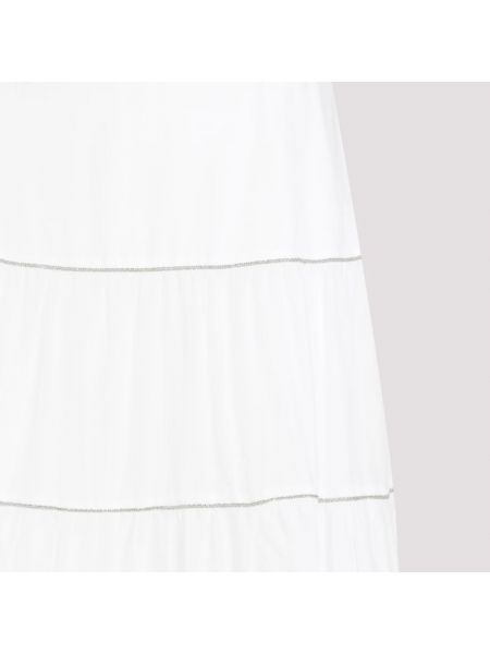 Falda larga de algodón Peserico blanco