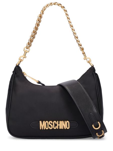 Nylon kædetasker Moschino sort