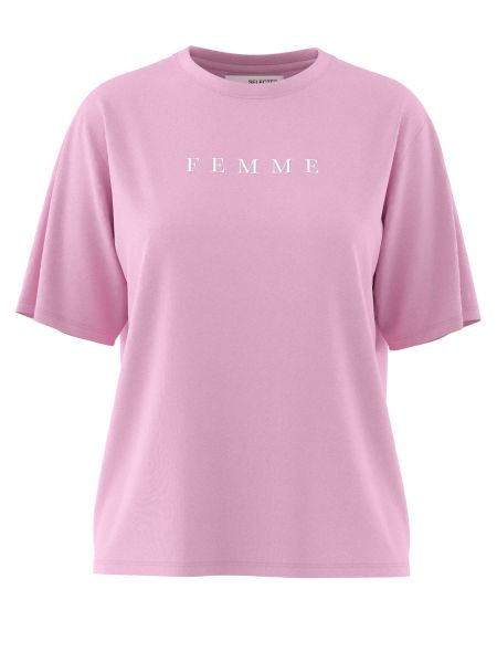 Marškinėliai Selected Femme balta