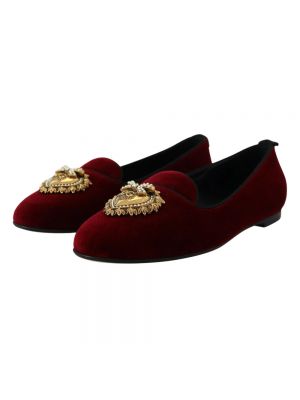 Herzmuster samt loafer Dolce & Gabbana