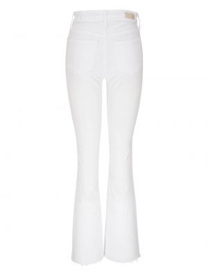 Zvonové džíny s vysokým pasem Ag Jeans bílé