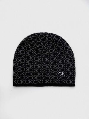 Кашемировая шапка Calvin Klein черная