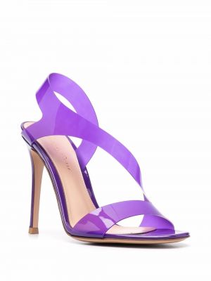 Sandály s otevřenou patou Gianvito Rossi fialové