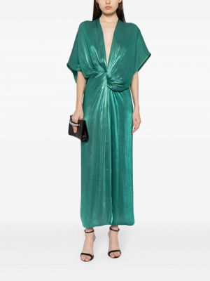 Dlouhé šaty Costarellos zelené