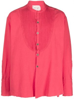 Plisirana srajca Greg Lauren roza