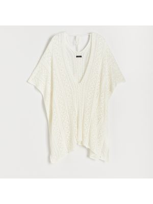 Reserved - Rochie de plajă ajurată - Ivory