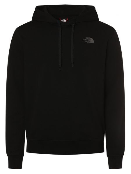 Czarny sweter bawełniany z kapturem The North Face