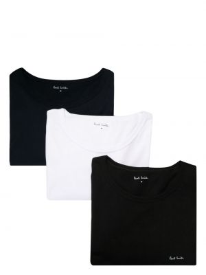 T-shirt en coton à imprimé Paul Smith blanc