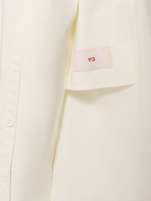 Памучна риза с джобове Y-3 бяло