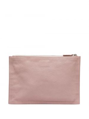 Dabīgās ādas clutch somiņa Givenchy Pre-owned rozā