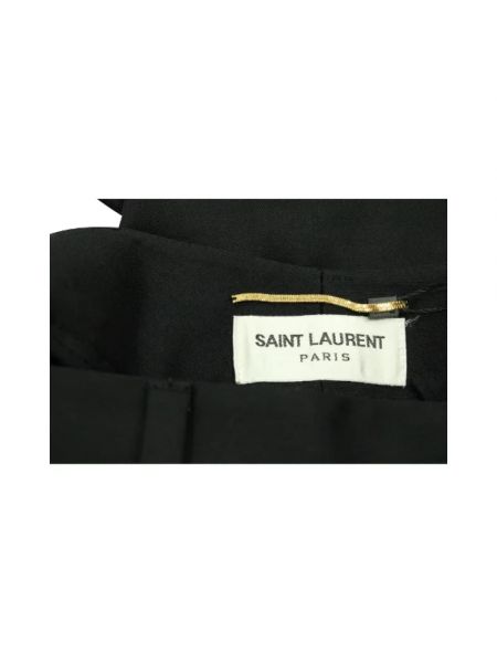 Falda de lana retro Yves Saint Laurent Vintage negro