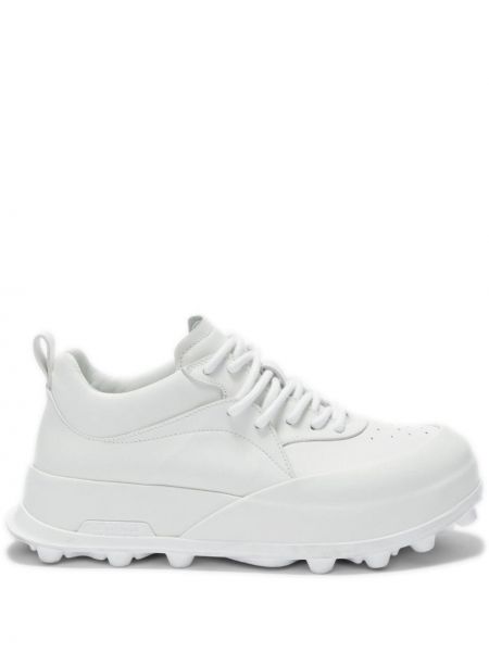 Sneakers di pelle Jil Sander bianco