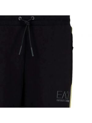 Spodnie sportowe bawełniane Emporio Armani Ea7 czarne