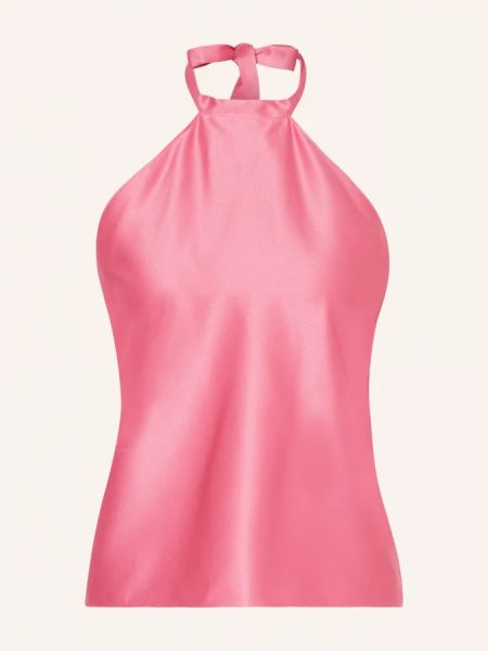 Атласная блузка Juvia розовая