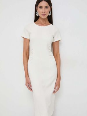Sukienka mini dopasowana Boss biała