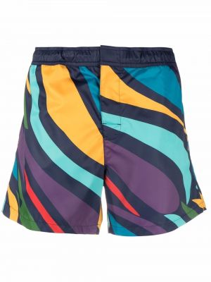 Abstrakt trykk trykt shorts Missoni blå