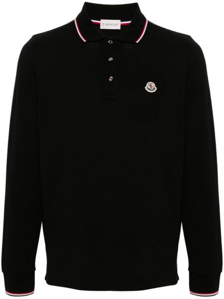 Polo yaka tişört Moncler siyah