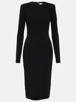 Crepe ull dress Victoria Beckham svart