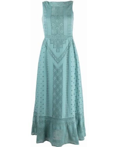 Šaty Valentino Pre-owned, modrá