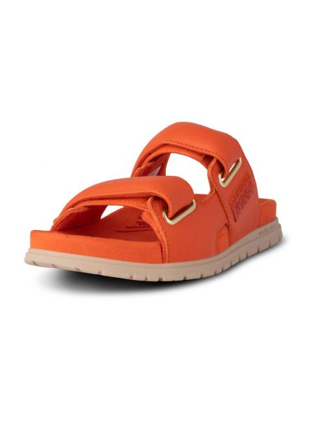 Leder sandale Woden orange
