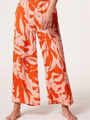 Etam pizsama nadrág Maja - Pantalon női, narancssárga