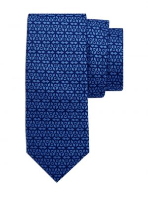 Cravate en soie à imprimé en jacquard Ferragamo