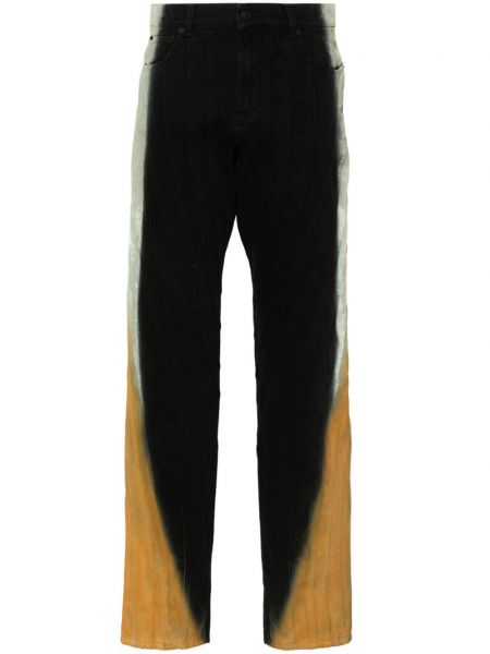 Boyfriend jeans mit farbverlauf ausgestellt Mugler schwarz