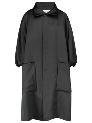 Пальто атласное Maison Margiela, черный