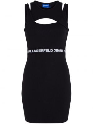 Τζιν φόρεμα Karl Lagerfeld Jeans μαύρο