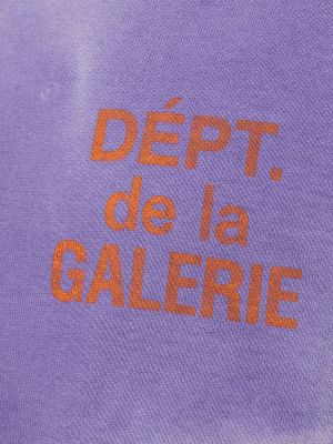 Bluza z kapturem na zamek Gallery Dept. fioletowa