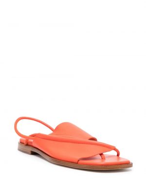 Leder sandale Hereu orange